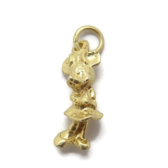 Tiki Statue Pendant Charm 14k Yellow Gold!!